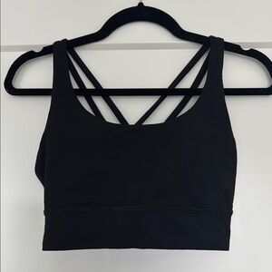 Lululemon Black Strappy Sports Bra